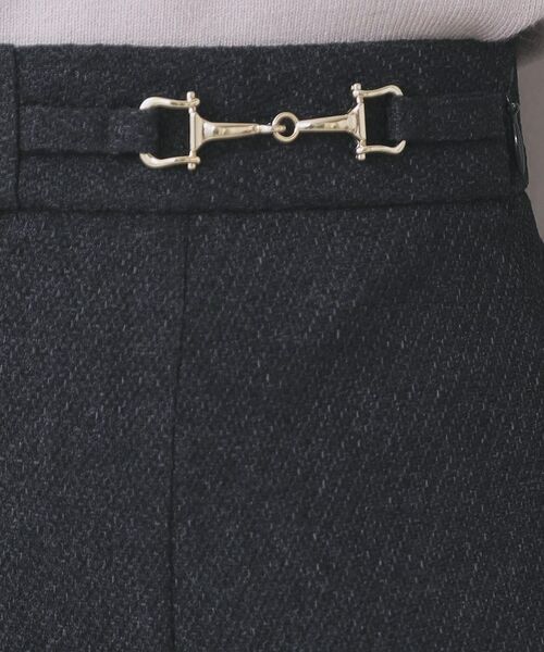 index / インデックス スカート | カルゼツイードアシメフレアスカート【洗濯機OK/防シワ/イージーアイロン/抗ピル】 | 詳細8