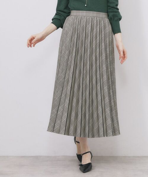 index / インデックス スカート | プリーツスカート【洗濯機OK】(ブラウン(244))