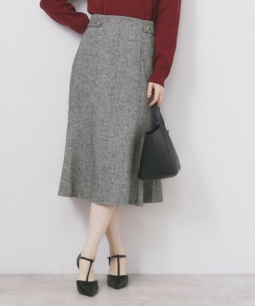 index / インデックス スカート | マーメイドフレアスカート【洗濯機OK/防シワ】(ブラック(019))