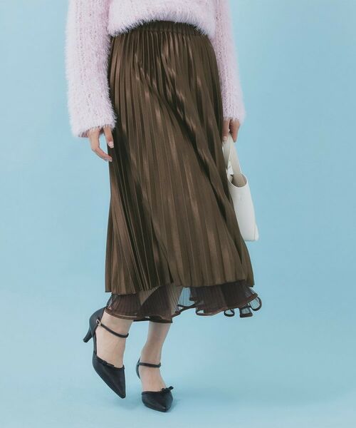 index / インデックス スカート | リバーシブルチュールティアードフレアスカート【洗濯機OK】 | 詳細12