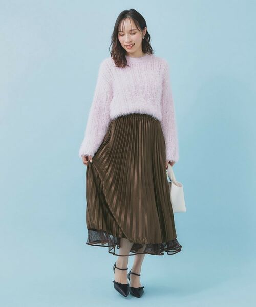 index / インデックス スカート | リバーシブルチュールティアードフレアスカート【洗濯機OK】 | 詳細13