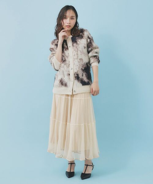 index / インデックス スカート | リバーシブルチュールティアードフレアスカート【洗濯機OK】 | 詳細18