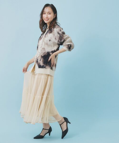 index / インデックス スカート | リバーシブルチュールティアードフレアスカート【洗濯機OK】 | 詳細19