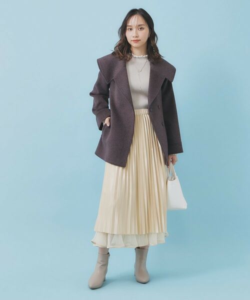 index / インデックス スカート | リバーシブルチュールティアードフレアスカート【洗濯機OK】 | 詳細22