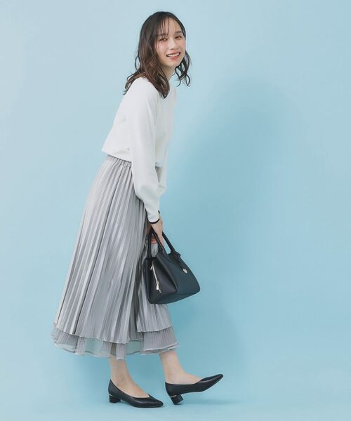 index / インデックス スカート | リバーシブルチュールティアードフレアスカート【洗濯機OK】 | 詳細28