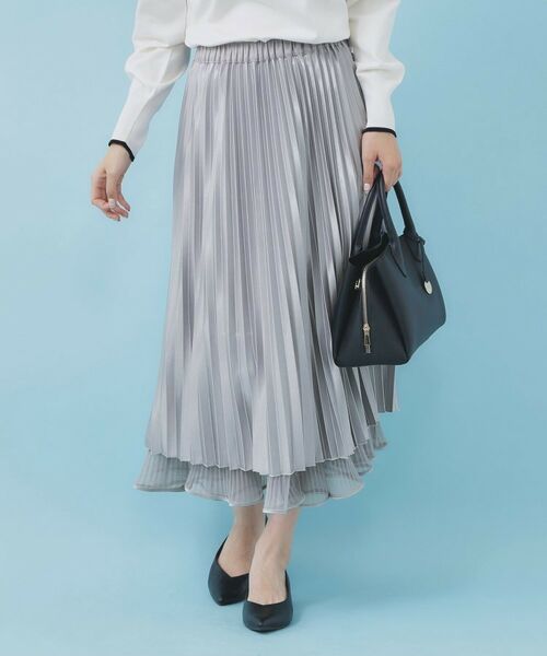 index / インデックス スカート | リバーシブルチュールティアードフレアスカート【洗濯機OK】 | 詳細29