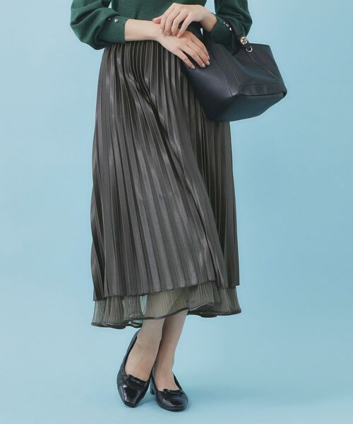 index / インデックス スカート | リバーシブルチュールティアードフレアスカート【洗濯機OK】 | 詳細4