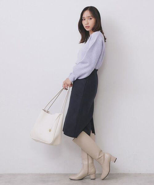 index / インデックス ミニ・ひざ丈スカート | ポケットタイトスカート【洗濯機OK/イージーケア/防シワ】 | 詳細11