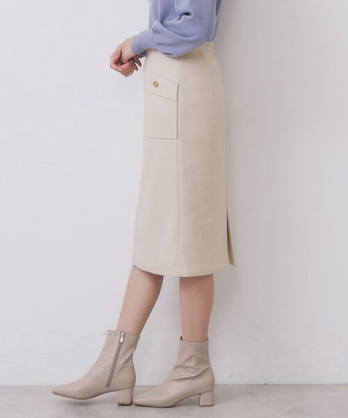 index / インデックス ミニ・ひざ丈スカート | ポケットタイトスカート【洗濯機OK/イージーケア/防シワ】 | 詳細14