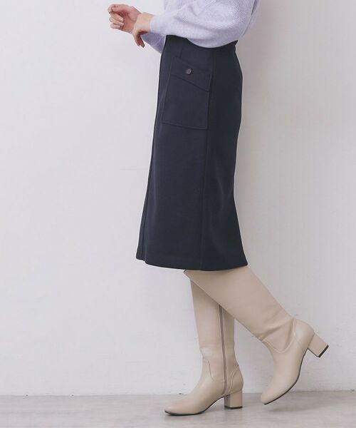 index / インデックス ミニ・ひざ丈スカート | ポケットタイトスカート【洗濯機OK/イージーケア/防シワ】 | 詳細9