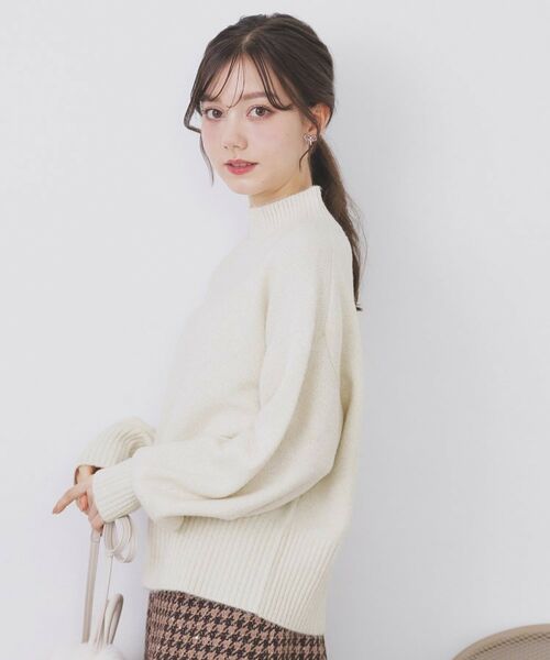 index / インデックス ニット・セーター | 選べる2丈 ハイネックカラーミックスラメニット【洗濯機OK】 | 詳細1