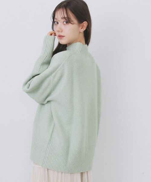 index / インデックス ニット・セーター | 選べる2丈 ハイネックカラーミックスラメニット【洗濯機OK】 | 詳細12