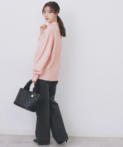 index / インデックス ニット・セーター | 選べる2丈 ハイネックカラーミックスラメニット【洗濯機OK】 | 詳細19