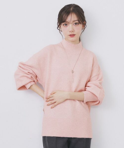 index / インデックス ニット・セーター | 選べる2丈 ハイネックカラーミックスラメニット【洗濯機OK】 | 詳細20