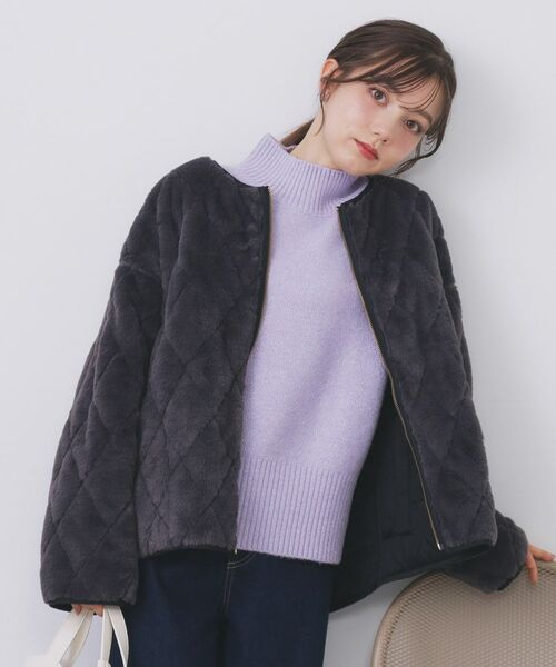 index / インデックス ニット・セーター | 選べる2丈 ハイネックカラーミックスラメニット【洗濯機OK】 | 詳細22