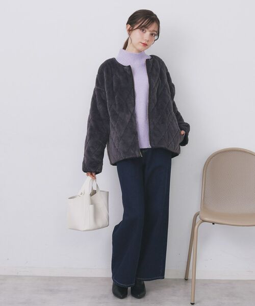 index / インデックス ニット・セーター | 選べる2丈 ハイネックカラーミックスラメニット【洗濯機OK】 | 詳細24