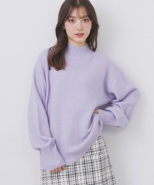 index / インデックス ニット・セーター | 選べる2丈 ハイネックカラーミックスラメニット【洗濯機OK】 | 詳細25