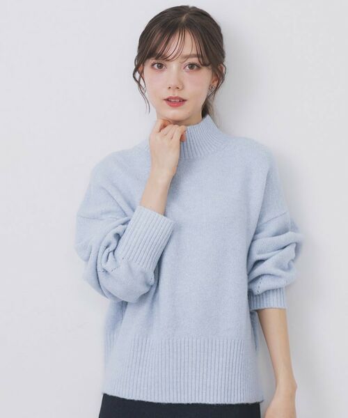 index / インデックス ニット・セーター | 選べる2丈 ハイネックカラーミックスラメニット【洗濯機OK】 | 詳細29