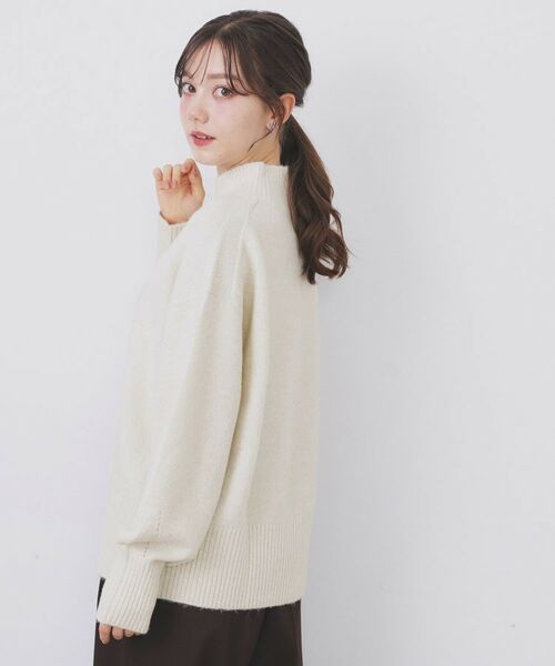 index / インデックス ニット・セーター | 選べる2丈 ハイネックカラーミックスラメニット【洗濯機OK】 | 詳細5