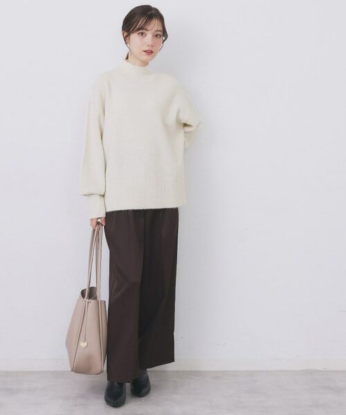 index / インデックス ニット・セーター | 選べる2丈 ハイネックカラーミックスラメニット【洗濯機OK】 | 詳細6