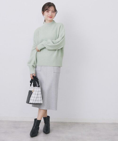 index / インデックス ニット・セーター | 選べる2丈 ハイネックカラーミックスラメニット【洗濯機OK】 | 詳細9