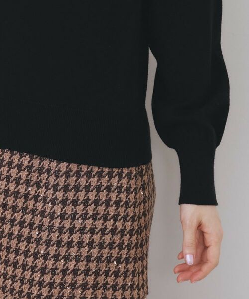 index / インデックス ニット・セーター | ダブルビジューフェザー衿付きニット【洗濯機OK】 | 詳細18