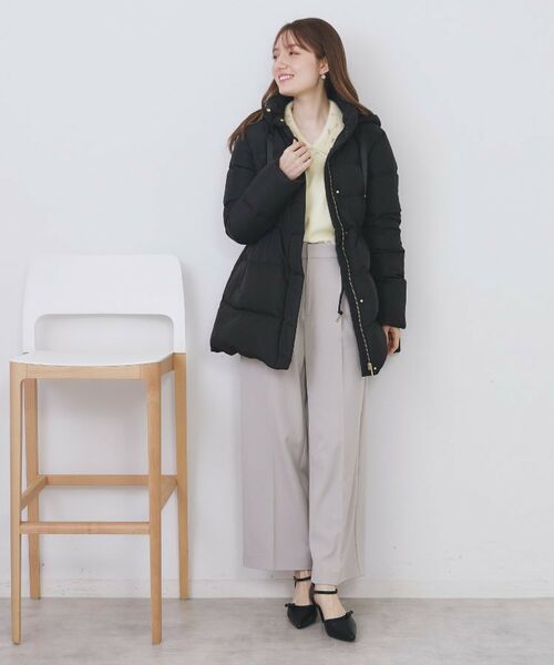 index / インデックス ニット・セーター | ダブルビジューフェザー衿付きニット【洗濯機OK】 | 詳細3