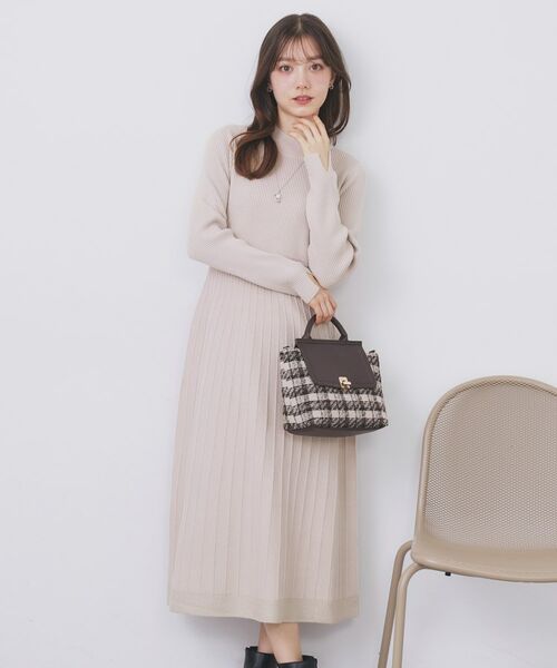 index / インデックス セットアップ | ラメフェザープルオーバーセット ニットワンピース【洗濯機OK】《XS~LL》 | 詳細10