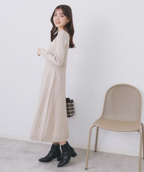 index / インデックス セットアップ | ラメフェザープルオーバーセット ニットワンピース【洗濯機OK】《XS~LL》 | 詳細11