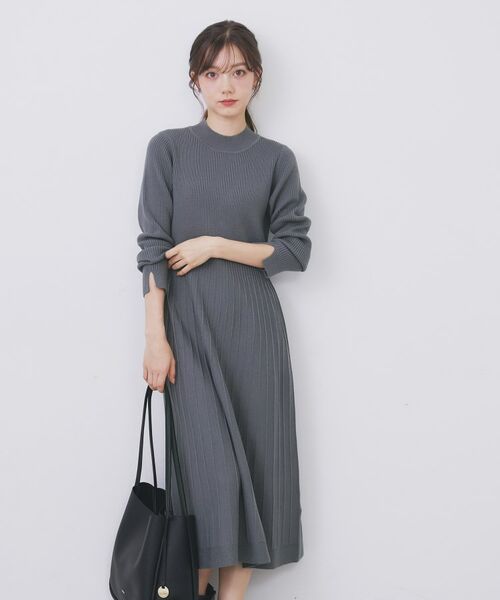 index / インデックス セットアップ | ラメフェザープルオーバーセット ニットワンピース【洗濯機OK】《XS~LL》 | 詳細17
