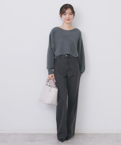 index / インデックス セットアップ | ラメフェザープルオーバーセット ニットワンピース【洗濯機OK】《XS~LL》 | 詳細20