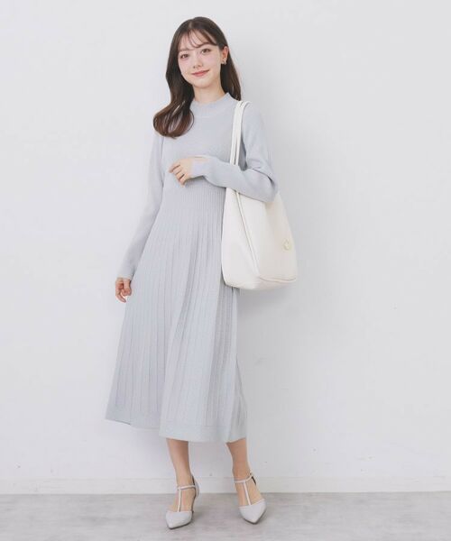 index / インデックス セットアップ | ラメフェザープルオーバーセット ニットワンピース【洗濯機OK】《XS~LL》 | 詳細25