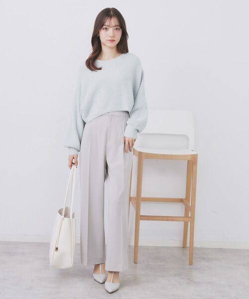 index / インデックス セットアップ | ラメフェザープルオーバーセット ニットワンピース【洗濯機OK】《XS~LL》 | 詳細27