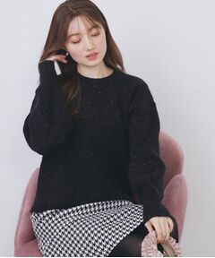 index / インデックス ニット・セーター | モックネックボクシーラメニット【洗濯機OK】《7col》