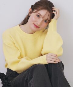 index / インデックス ニット・セーター | モックネックボクシーラメニット【洗濯機OK】《7col》
