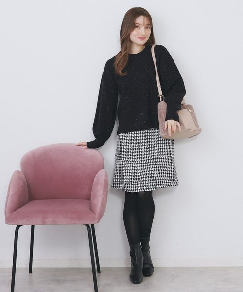 index / インデックス ニット・セーター | モックネックボクシーラメニット【洗濯機OK】《7col》 | 詳細10