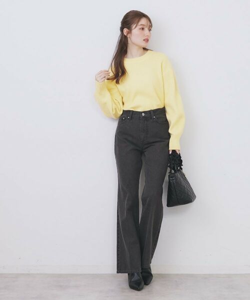 index / インデックス ニット・セーター | モックネックボクシーラメニット【洗濯機OK】《7col》 | 詳細14