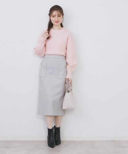 index / インデックス ニット・セーター | モックネックボクシーラメニット【洗濯機OK】《7col》 | 詳細26