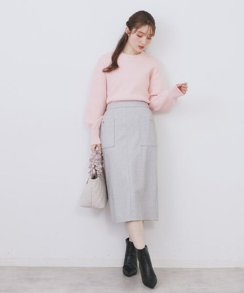 index / インデックス ニット・セーター | モックネックボクシーラメニット【洗濯機OK】《7col》 | 詳細27