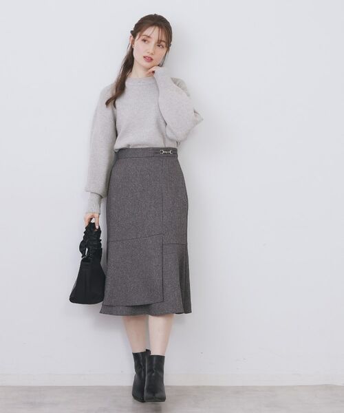 index / インデックス ニット・セーター | モックネックボクシーラメニット【洗濯機OK】《7col》 | 詳細6