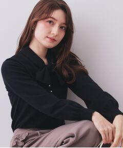 index / インデックス ニット・セーター | ヘンリーパールミニボウタイニット【洗濯機OK】