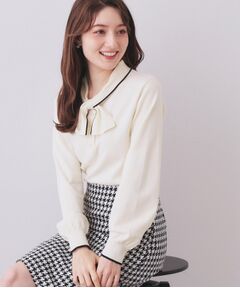 index / インデックス ニット・セーター | ヘンリーパールミニボウタイニット【洗濯機OK】
