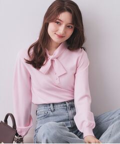 index / インデックス ニット・セーター | ヘンリーパールミニボウタイニット【洗濯機OK】