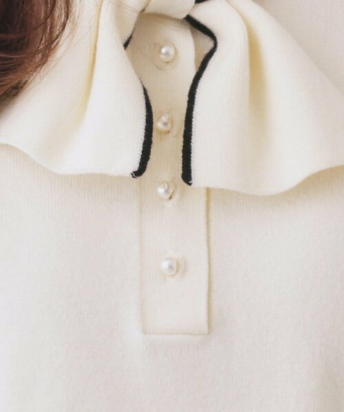 index / インデックス ニット・セーター | ヘンリーパールミニボウタイニット【洗濯機OK】 | 詳細12