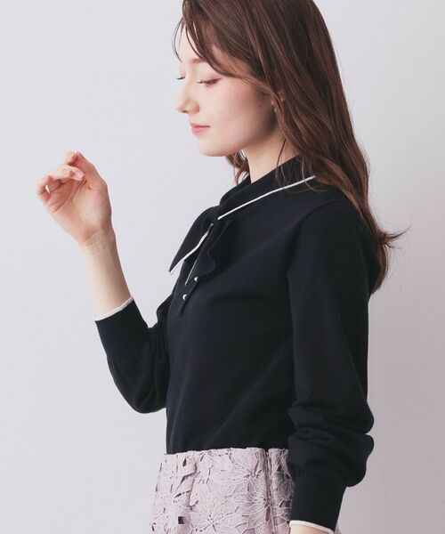 index / インデックス ニット・セーター | ヘンリーパールミニボウタイニット【洗濯機OK】 | 詳細13