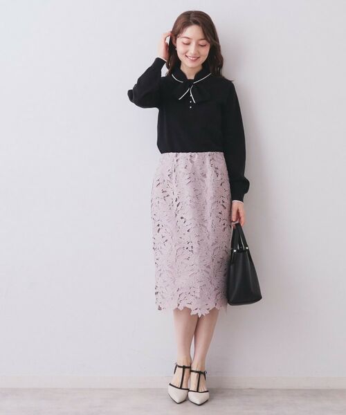 index / インデックス ニット・セーター | ヘンリーパールミニボウタイニット【洗濯機OK】 | 詳細14