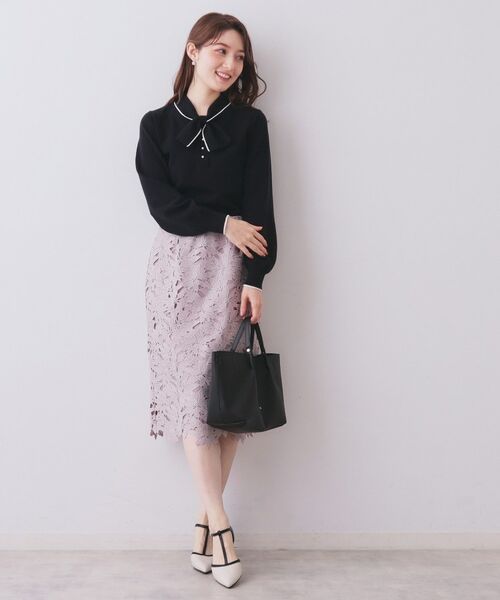 index / インデックス ニット・セーター | ヘンリーパールミニボウタイニット【洗濯機OK】 | 詳細15