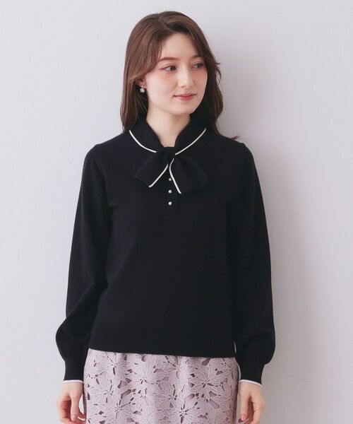 index / インデックス ニット・セーター | ヘンリーパールミニボウタイニット【洗濯機OK】 | 詳細17