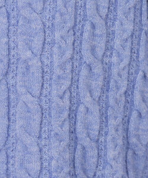 index / インデックス ニット・セーター | ラメ混ファンシーケーブルVネックニット【洗濯機OK】 | 詳細16