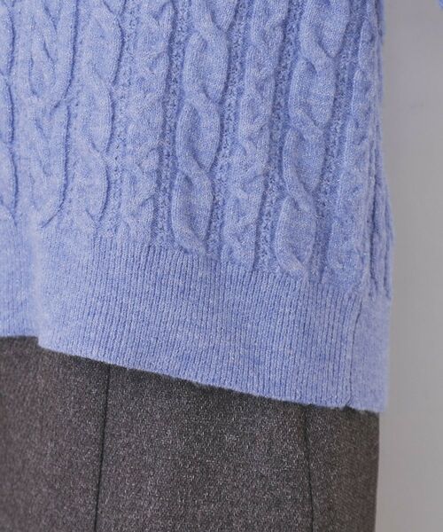 index / インデックス ニット・セーター | ラメ混ファンシーケーブルVネックニット【洗濯機OK】 | 詳細22